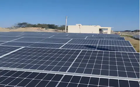 91 kW solar system at Basti Kheesar, Bahawalpur