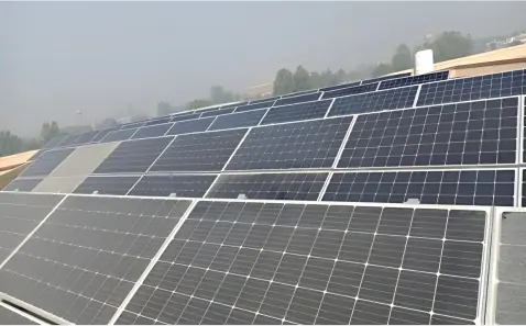 130 kW solar system at GC University, Faisalabad